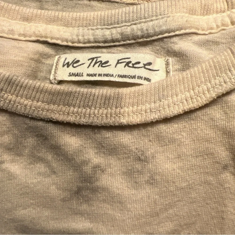 Free People We the Free Womens T Shirt Exposed Seams Boho Soft Related Fit Small